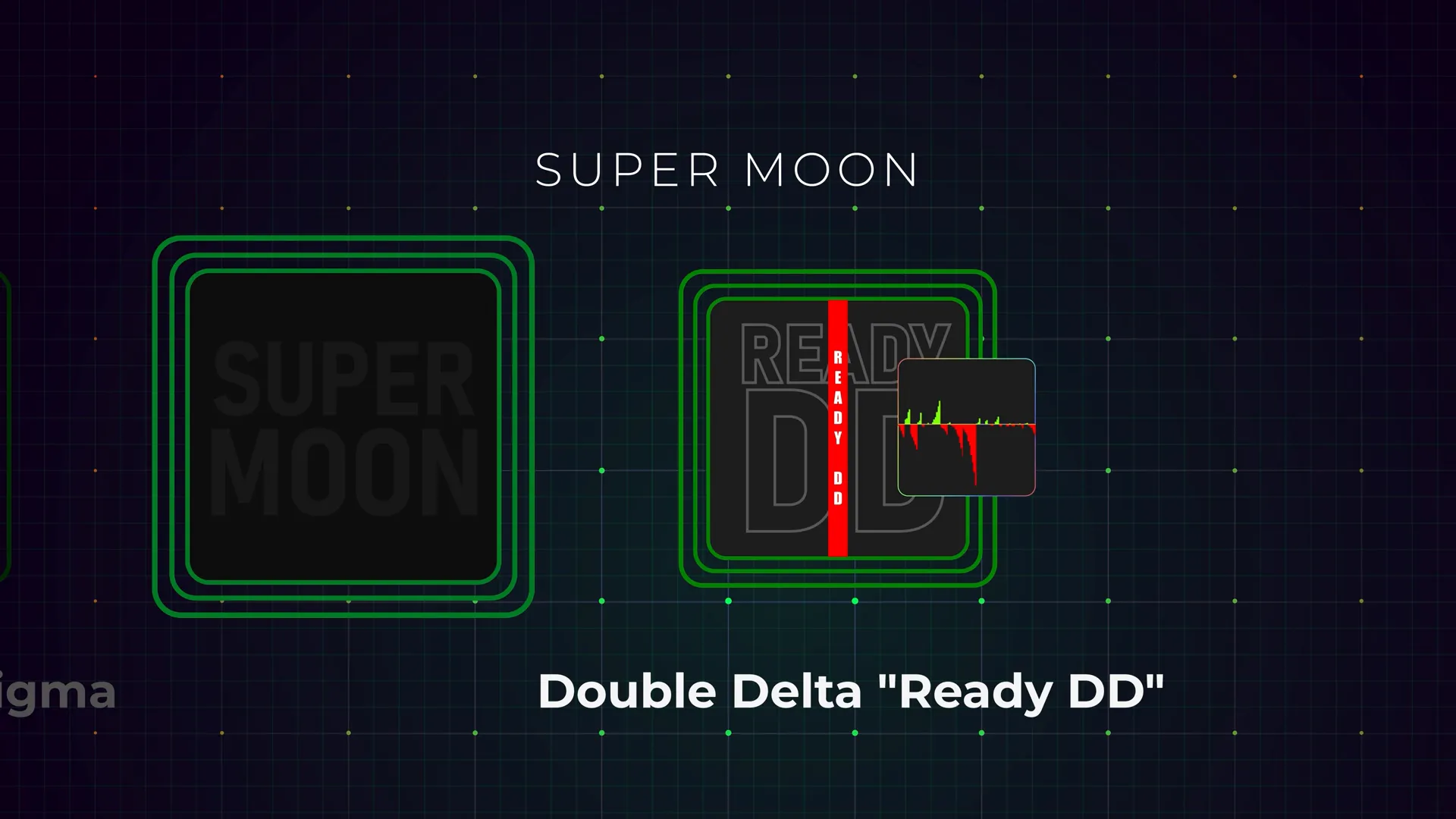 Double Delta Ready DD signal appearing as vertical text label